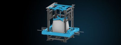 floveyor render of a bulk bag conditioner for material conditioning